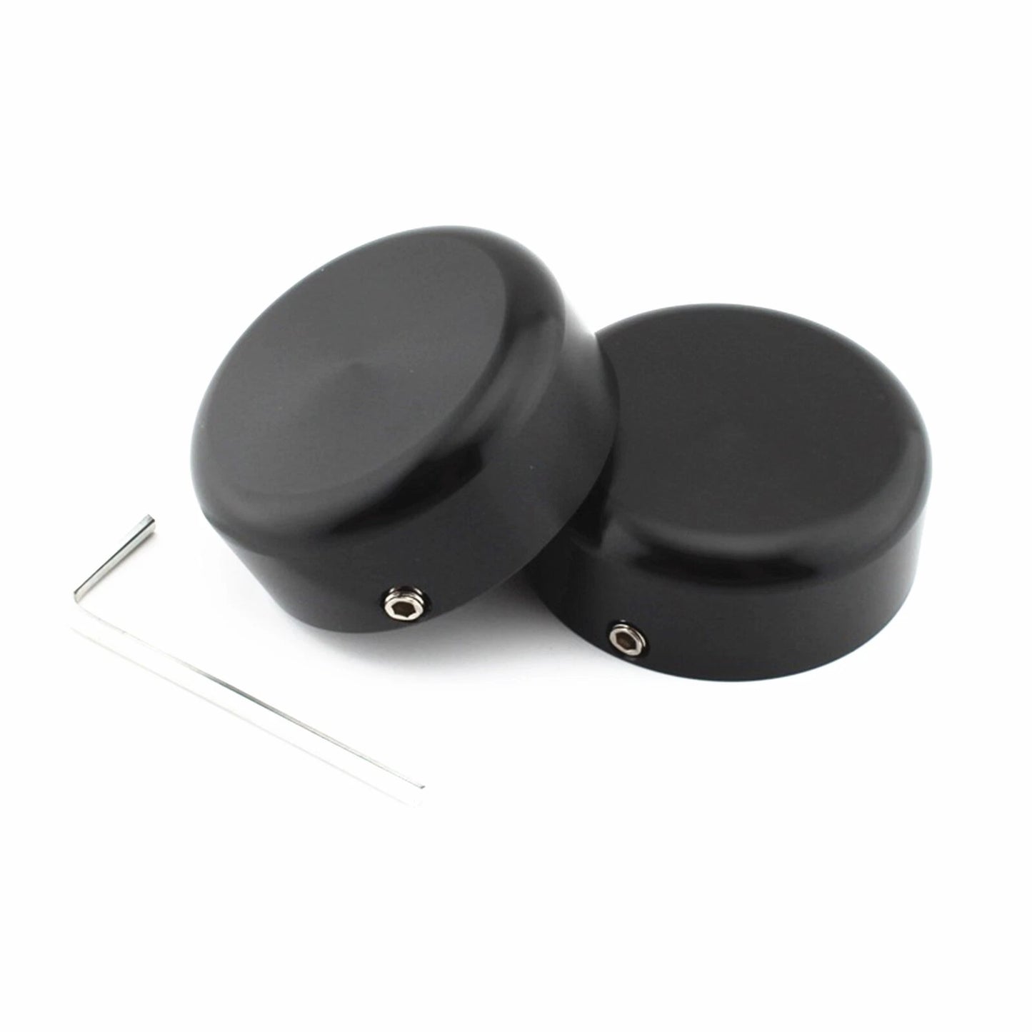 2 x Black Front Fork Boot Slider Shock Covers for Harley Softail (2018-2022)