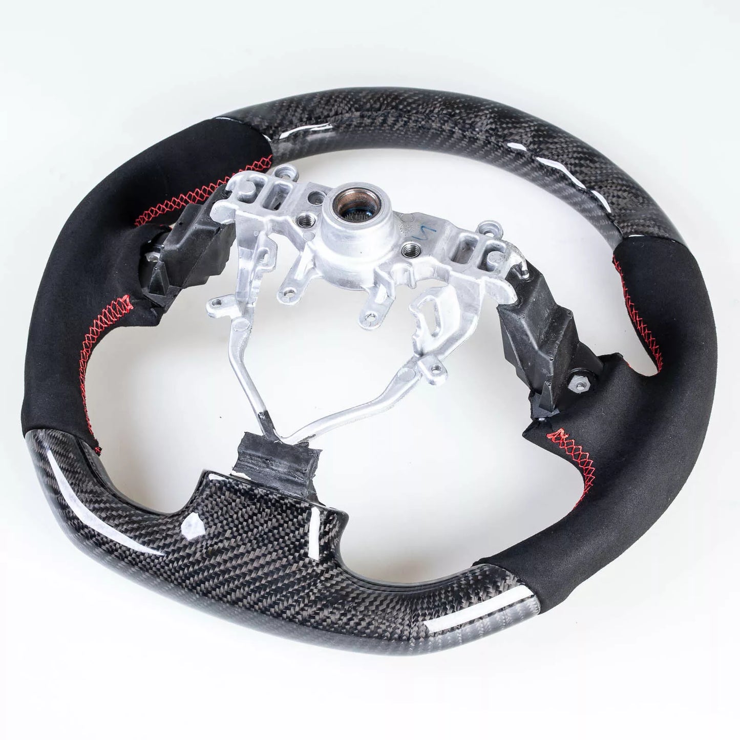 Flat Bottom Carbon Suede Steering Wheel for Subaru Impreza WRX/STI (2008-2014)
