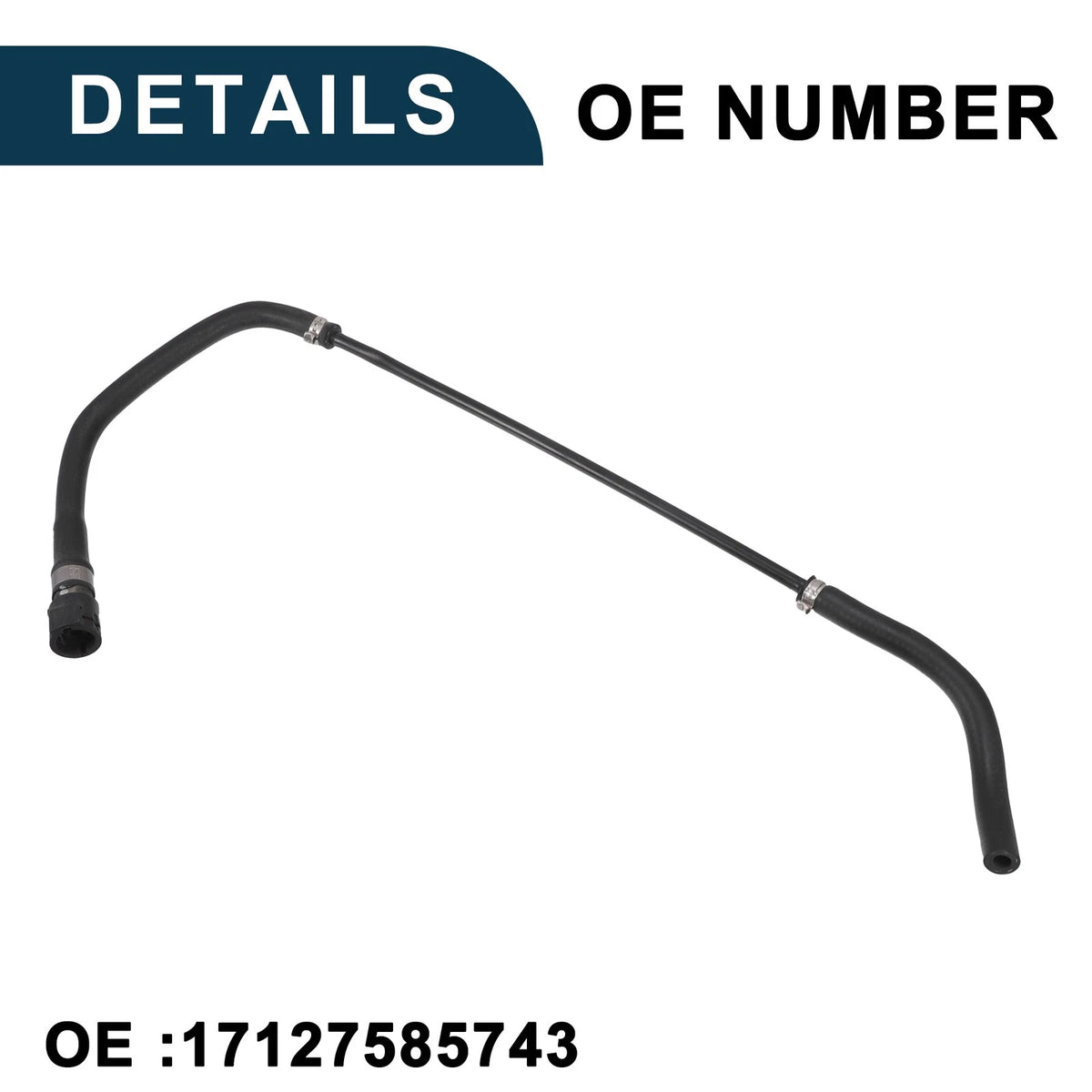 Radiator Hose for BMW Z4 3.0L (2009-2011) - Black 1 x Piece
