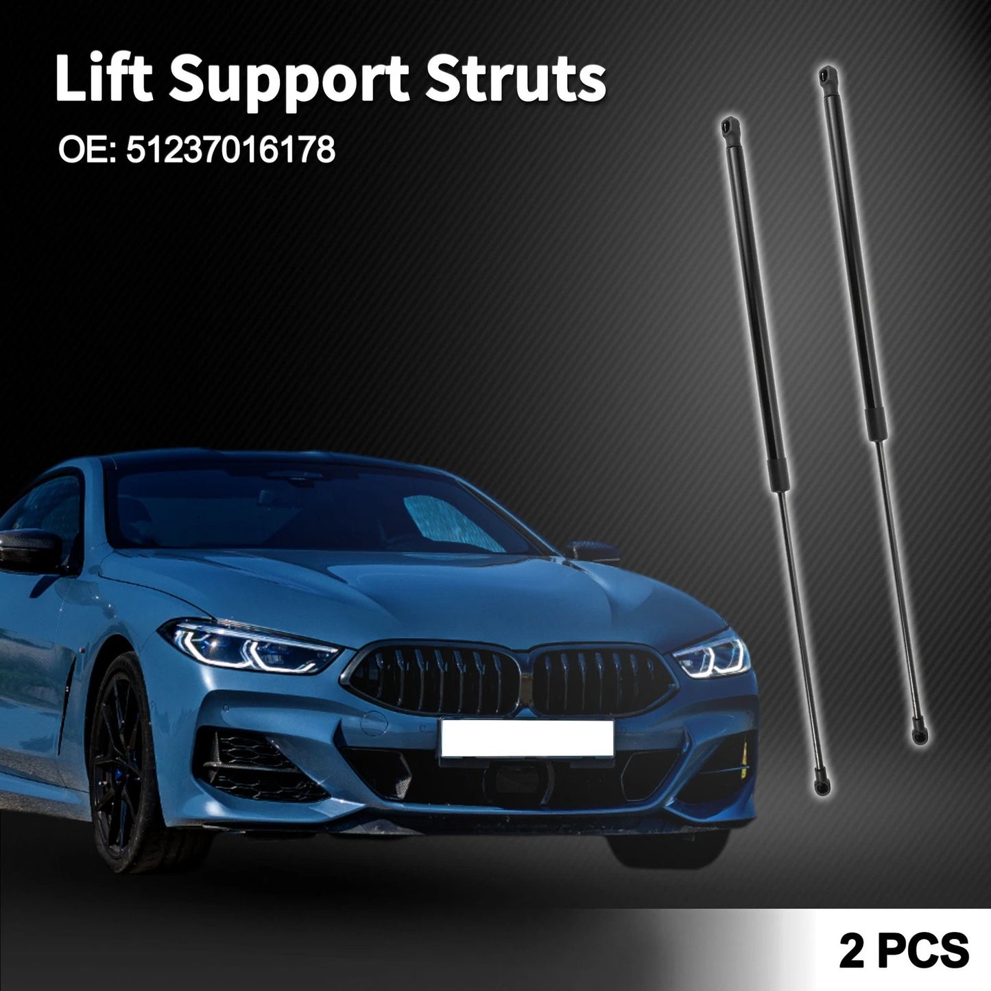 Hood Lift Supports Struts for BMW Z4 E85 Convertible (2003-2008)