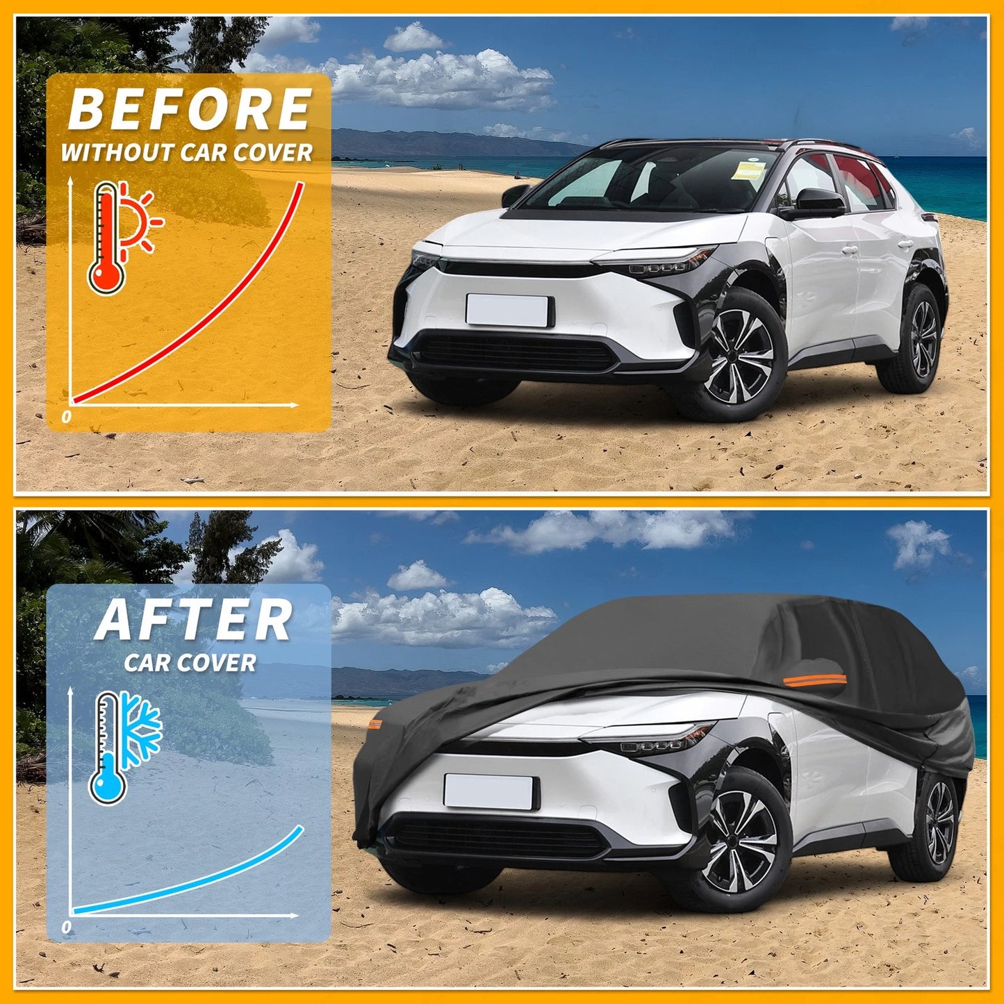 Waterproof All Weather Car Cover for Toyota bZ4X (2022-2023)
