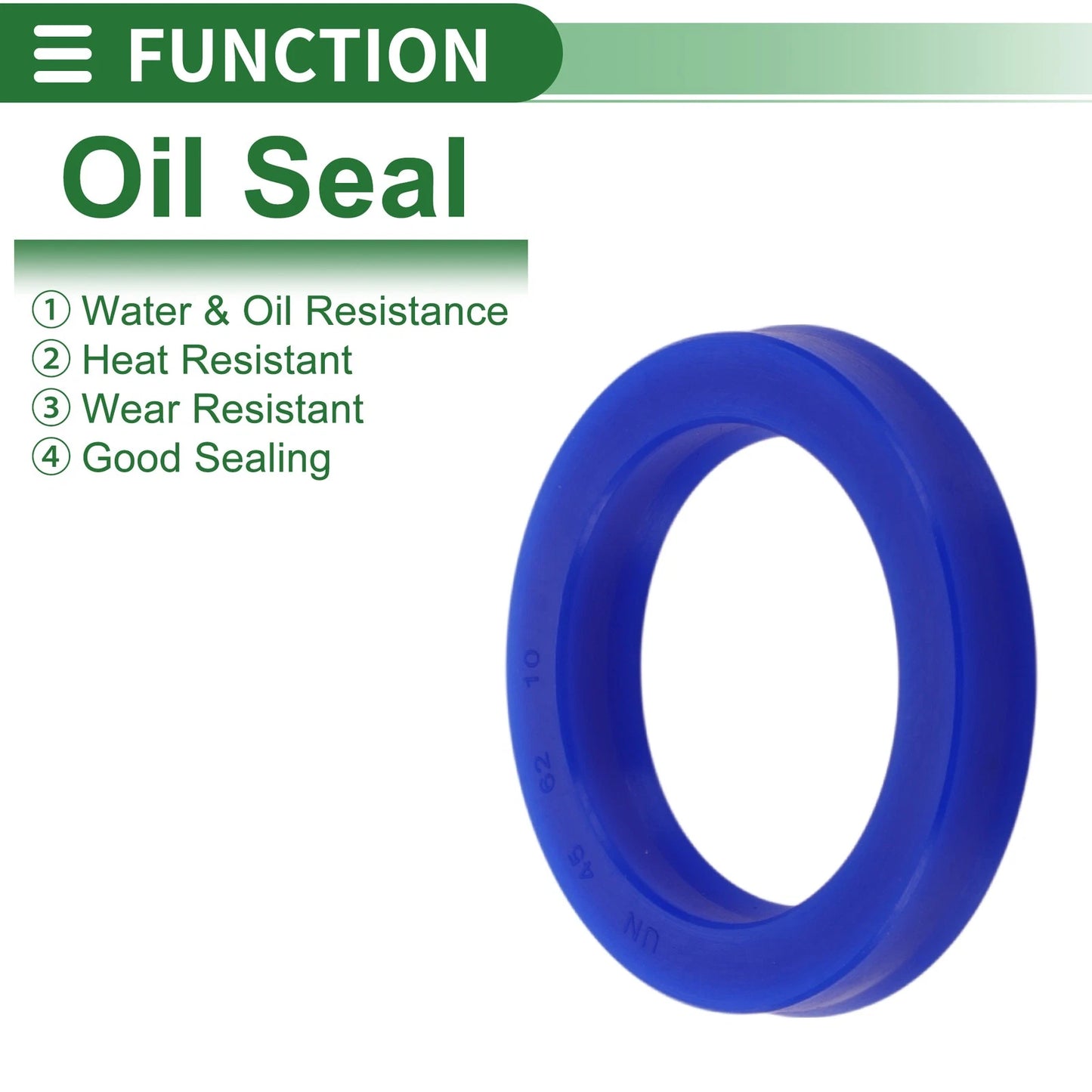 Oil Seal 45x62x10mm TPU Rotary Shaft Seal 5 Pcs