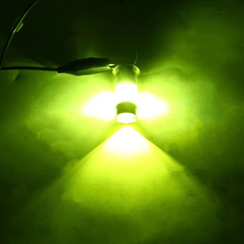 2 x H3 100W 2828SMD LED Car Fog Light Tail Lamps Bulbs Yellow 12-24V