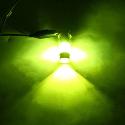 2 x H3 100W 2828SMD LED Car Fog Light Tail Lamps Bulbs Yellow 12-24V
