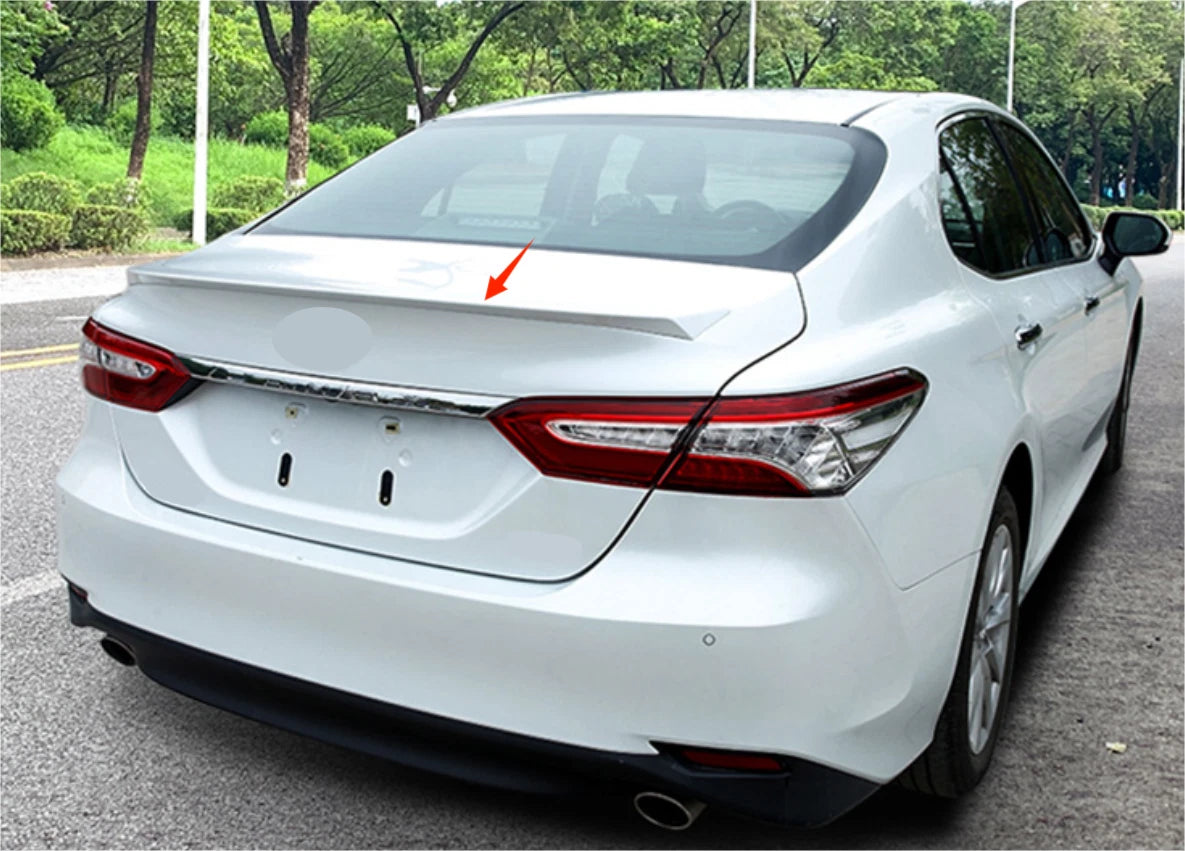 Rear C Style Spoiler Wing for 2018-2024 Toyota Camry Sedan Pearl White (2018-2024)