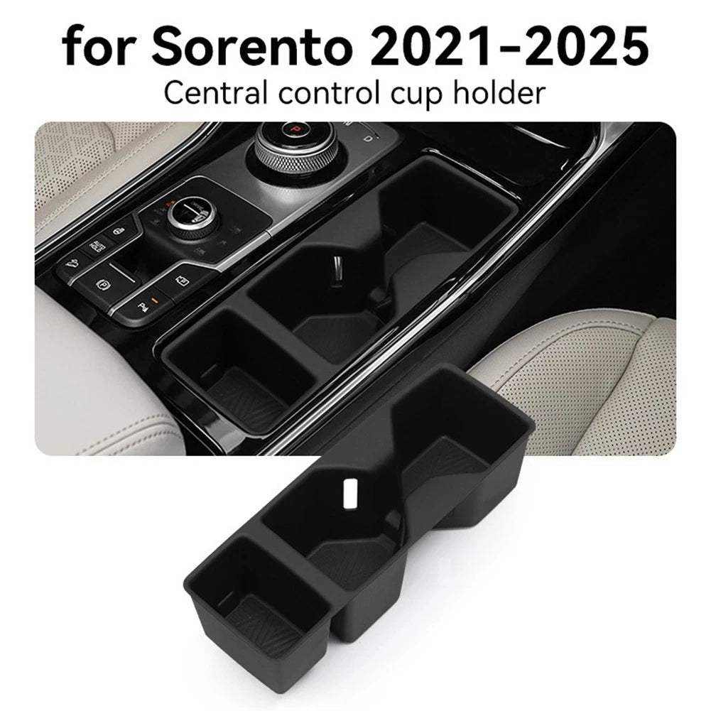 Center Console Cup Cover Protector and Anti Slip Mat for Sorento (2021–2025)