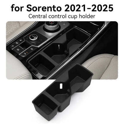 Center Console Cup Cover Protector and Anti Slip Mat for Sorento (2021–2025)
