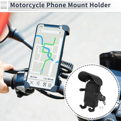 Phone Mount Holder / 4.7-7.2 in / Rearview Mirror Mount for Motorcycle