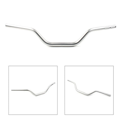 1 1/8" Mid Handlebar Fat Bars for Dirt Pit Bike Motorcycle ATV MX Silver