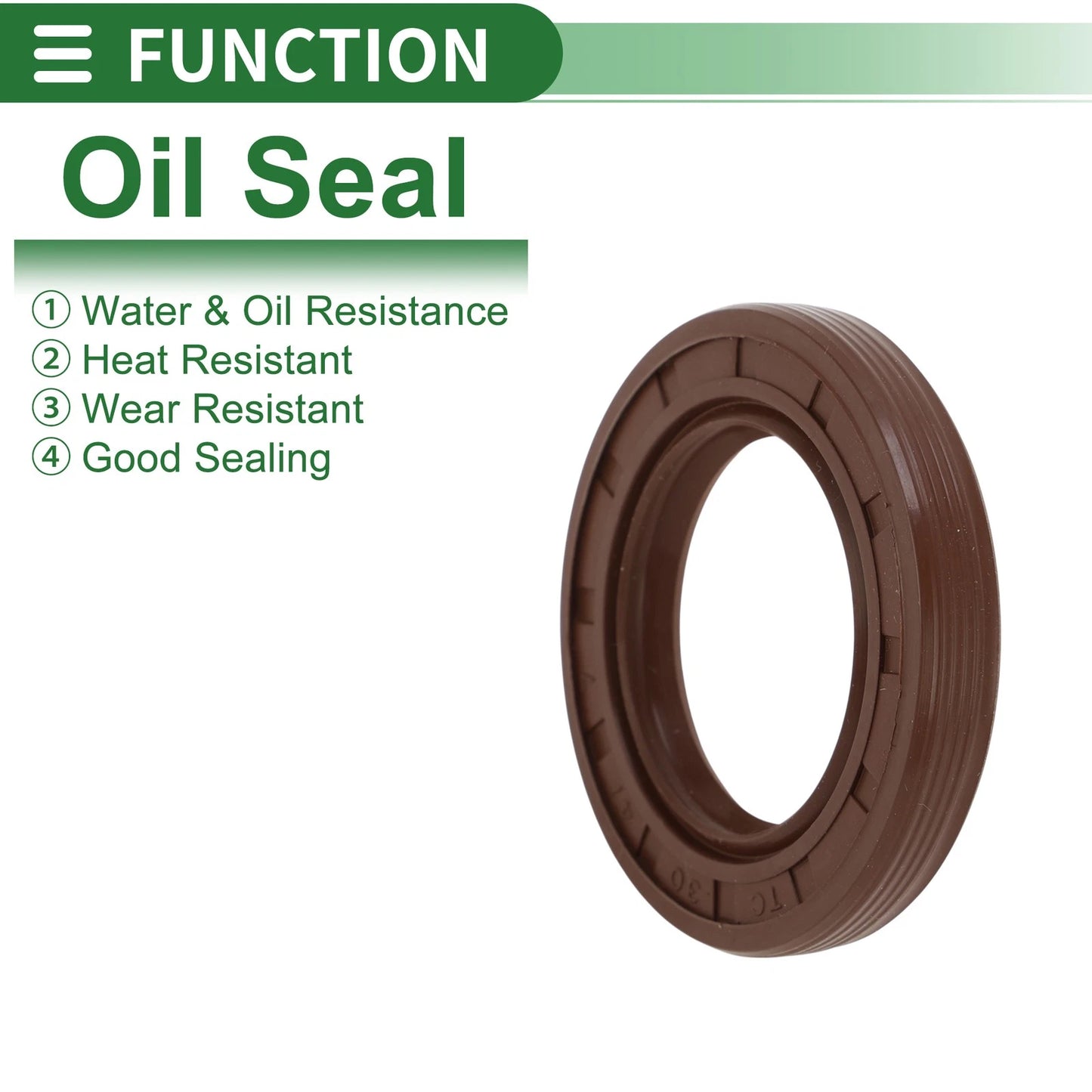 Oil Seal 30x47x7mm FKM Rubber High Pressure Brown 5 x for Make Model