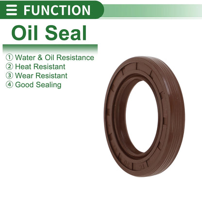 Oil Seal 30x47x7mm FKM Rubber High Pressure Brown 5 x for Make Model