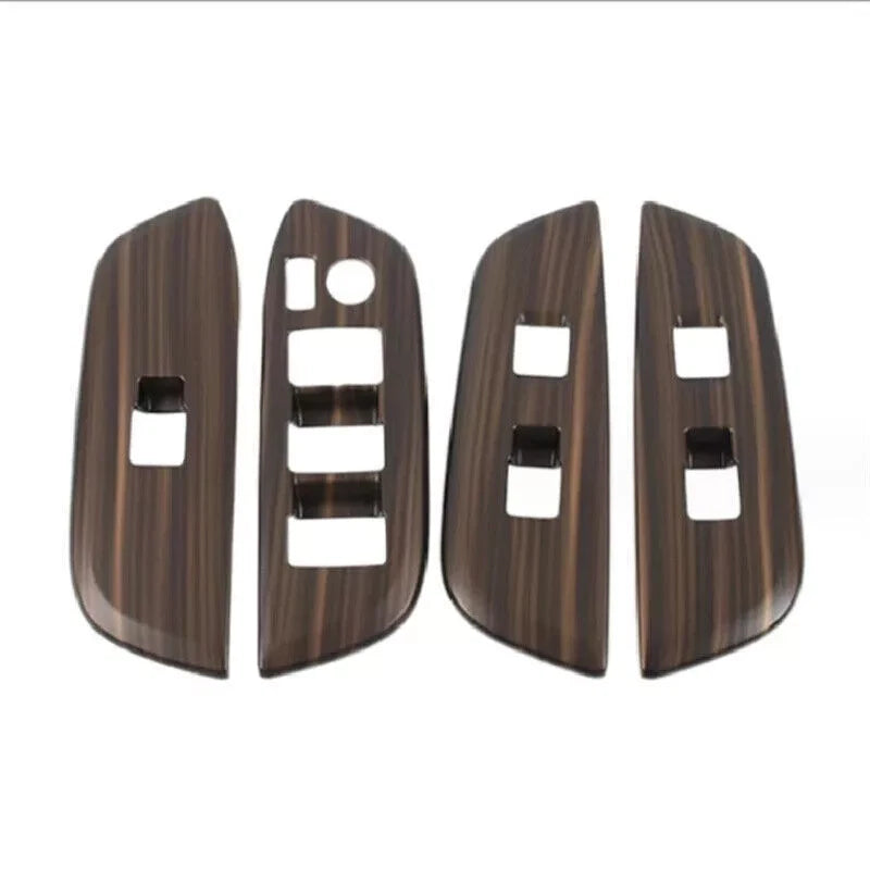 Wood Grain Window Lift Switch Panel Cover Trim for Toyota Crown (2023–2025)