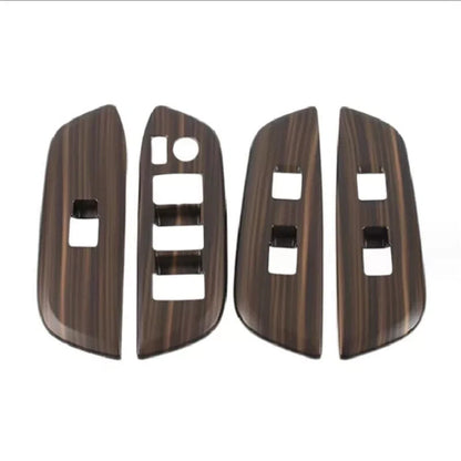 Wood Grain Window Lift Switch Panel Cover Trim for Toyota Crown (2023–2025)