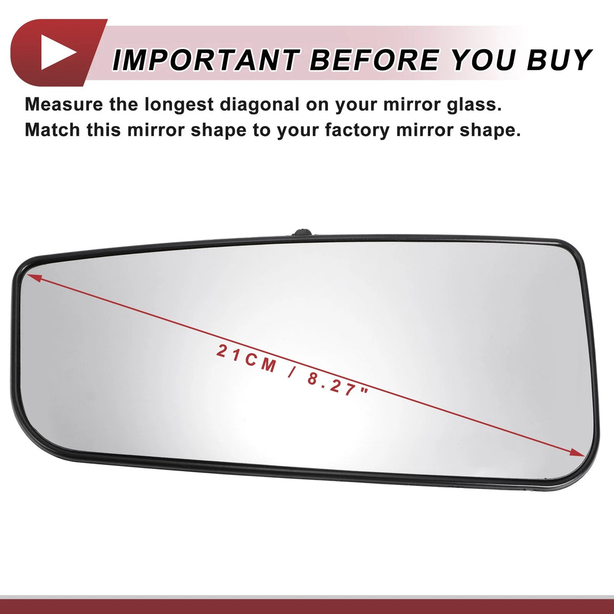 Heated Left Driver Side Tow Mirror Glass for Ford F150 (2004-2023)