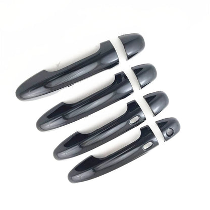 4 Pcs Black Car Door Handle Covers for Toyota Hilux (2015-2020)