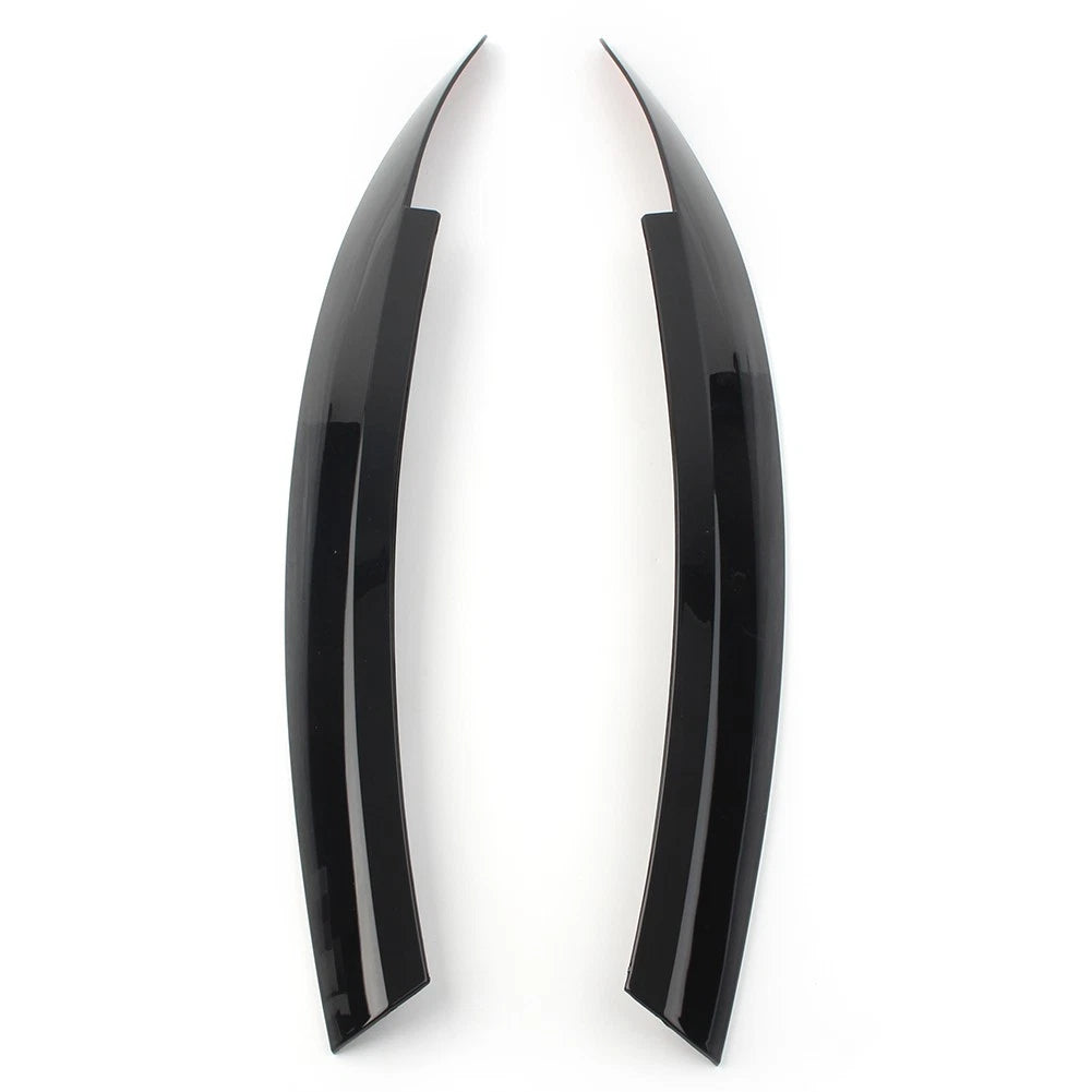 Glossy Black Headlight Eyebrow Eyelid Covers for VW Scirocco (2009-2017)