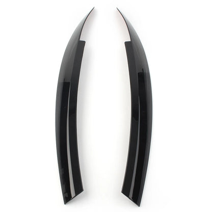 Glossy Black Headlight Eyebrow Eyelid Covers for VW Scirocco (2009-2017)