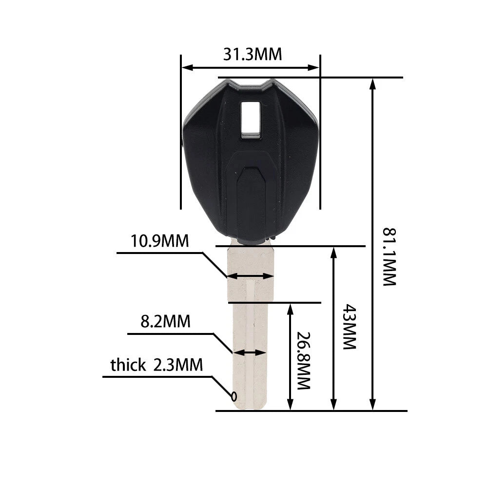 Uncut Blank Key for DUCATI Monster 659 696 795 796 1100 (2008-2015)