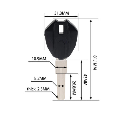 Uncut Blank Key for DUCATI Monster 659 696 795 796 1100 (2008-2015)