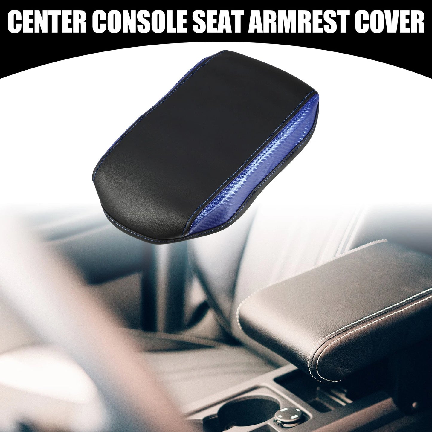 Center Console Armrest Cover for Toyota RAV4 (2014-2018) Black