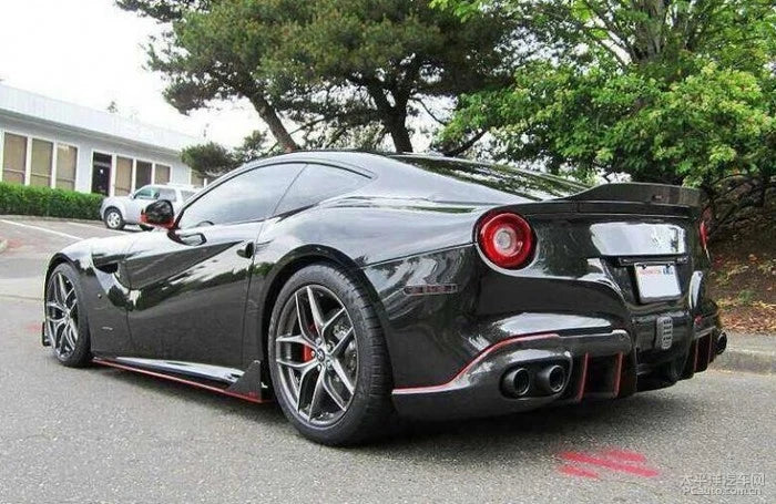 Real Carbon Fiber Rear Wing Trunk Spoiler For Ferrari F12 Berlinetta 2013-17