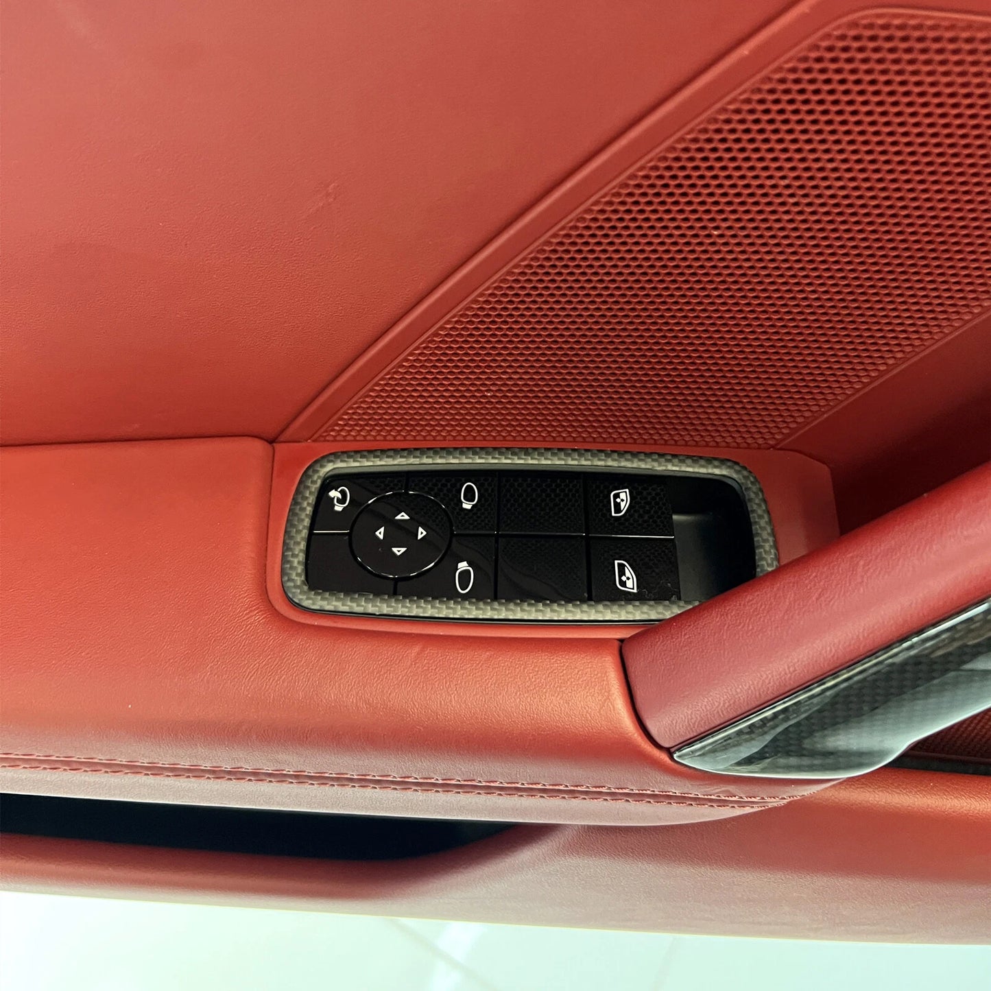 Window Switch Lift Panel Cover Trim for Porsche 911 992 (2019-2024) 1 x Set