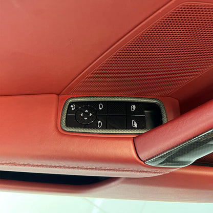 Window Switch Lift Panel Cover Trim for Porsche 911 992 (2019-2024) 1 x Set