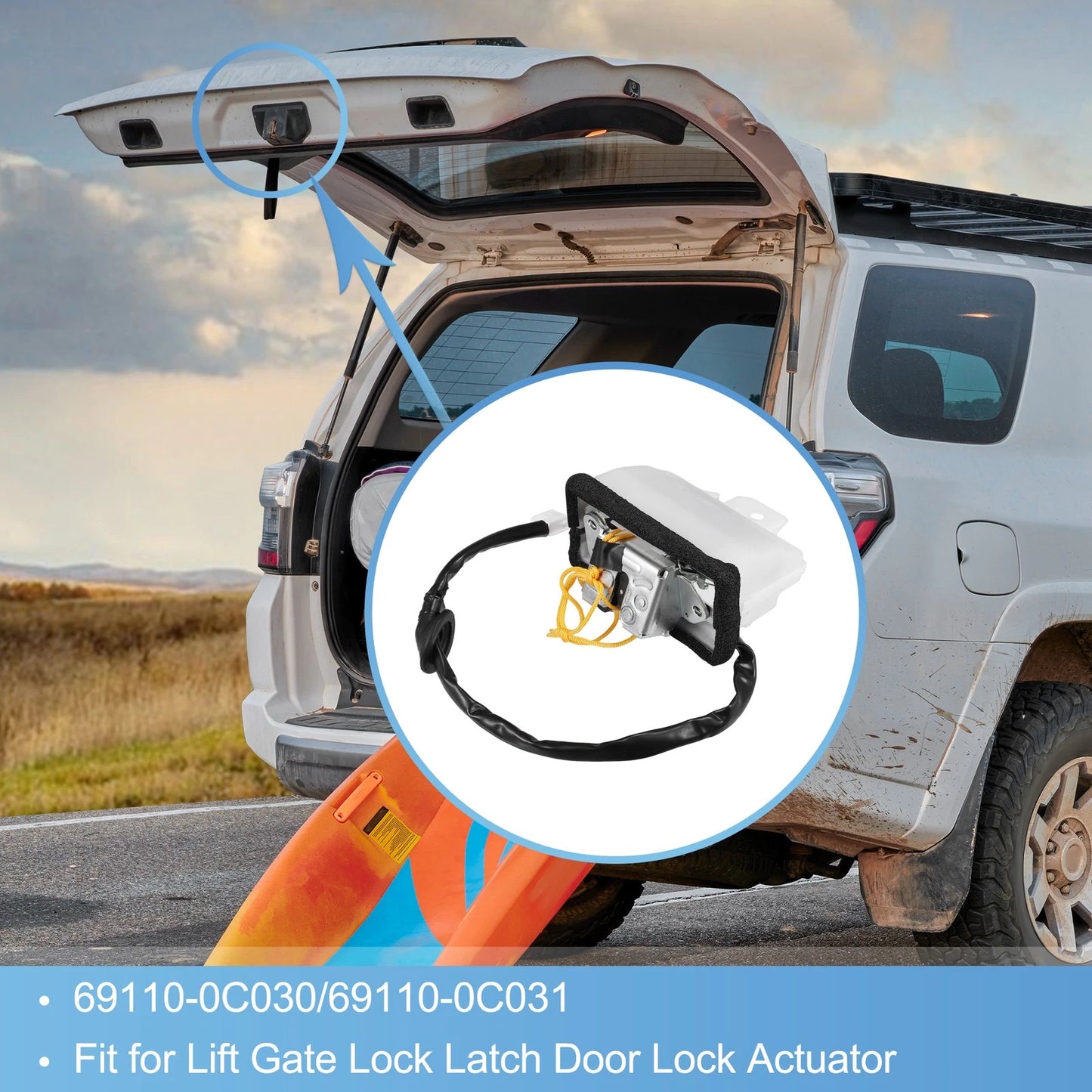 Tailgate Lock Trunk Latch Actuator for Toyota Sequoia (2008-2021)