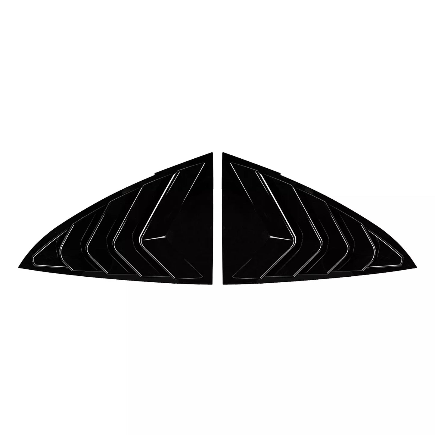 Rear Window Louver Cover for Tesla Model 3 (2017-2025) Gloss Black