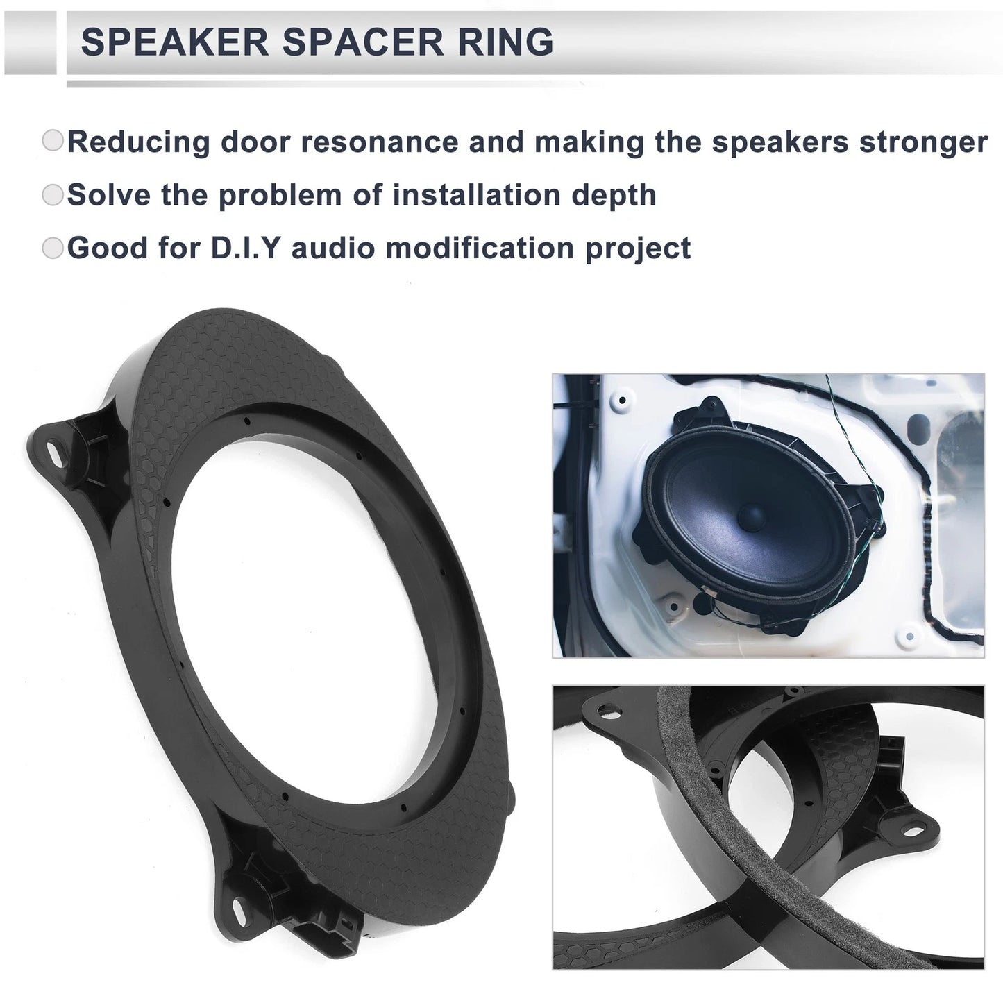 6.5" Speaker Spacer Ring Adaptor for Toyota (2013-2024)
