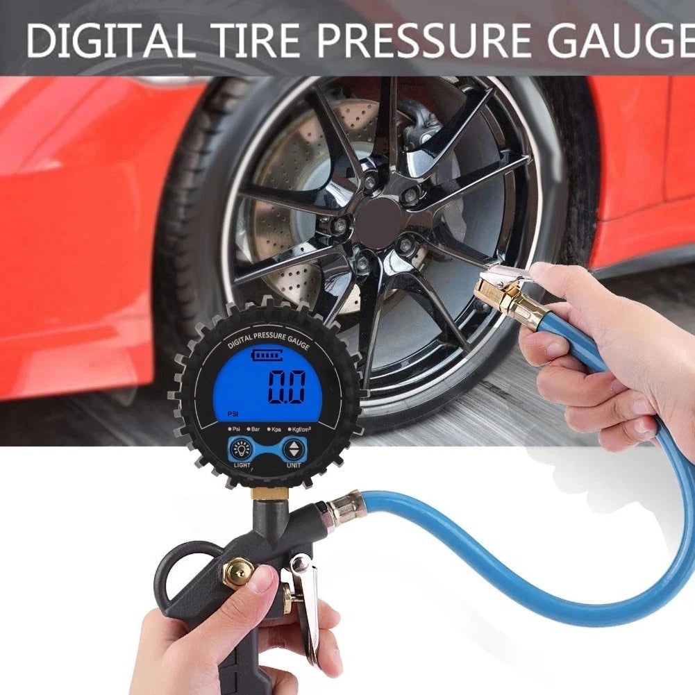 Digital Tire Pressure Gauge for Cars with LCD Screen and Multiple Units