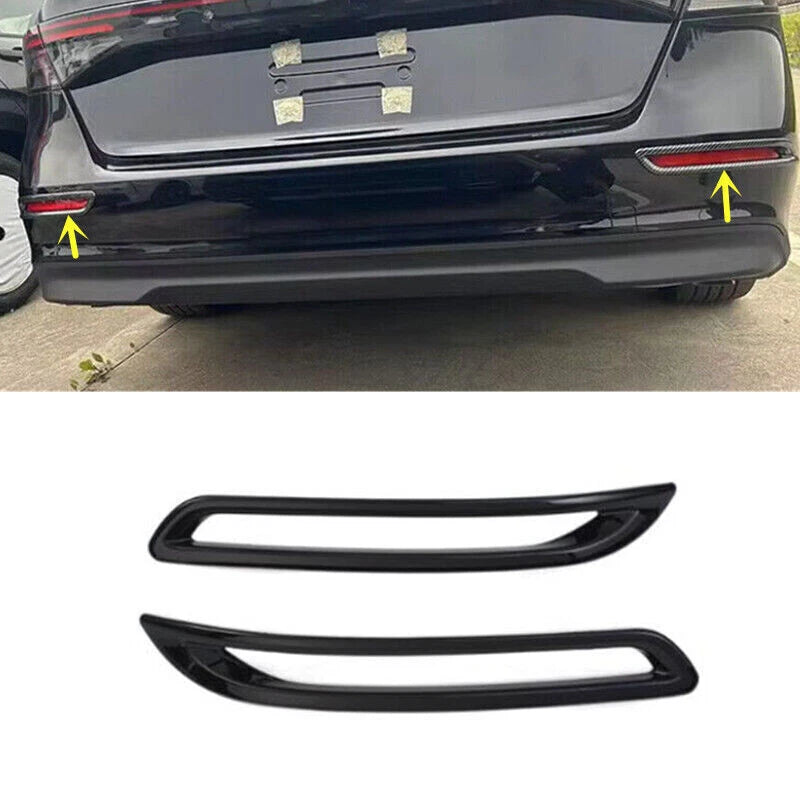 Rear Bumper Fog Light Lamp Cover Trim Gloss Black for Honda Accord (2023)