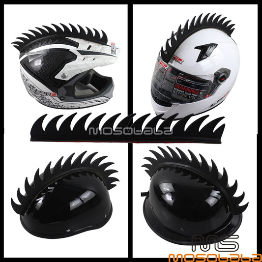 14'' Rubber Spikes Saw Strip for Dirt Bike ATV Motorcycle Helmets