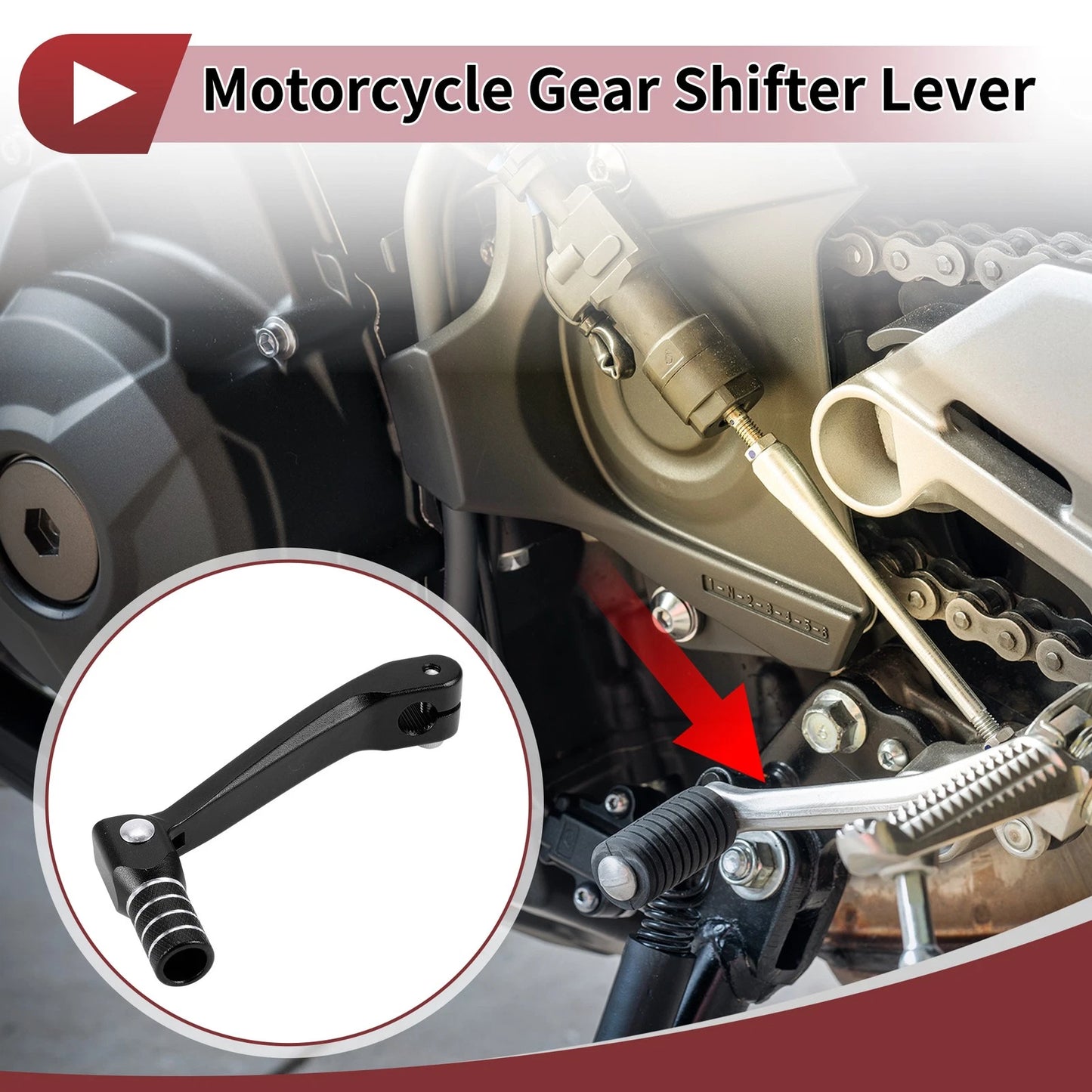 Folding Gear Shifter Lever 1 Pc Shifter Lever for Honda CRF150F (2003–2017)