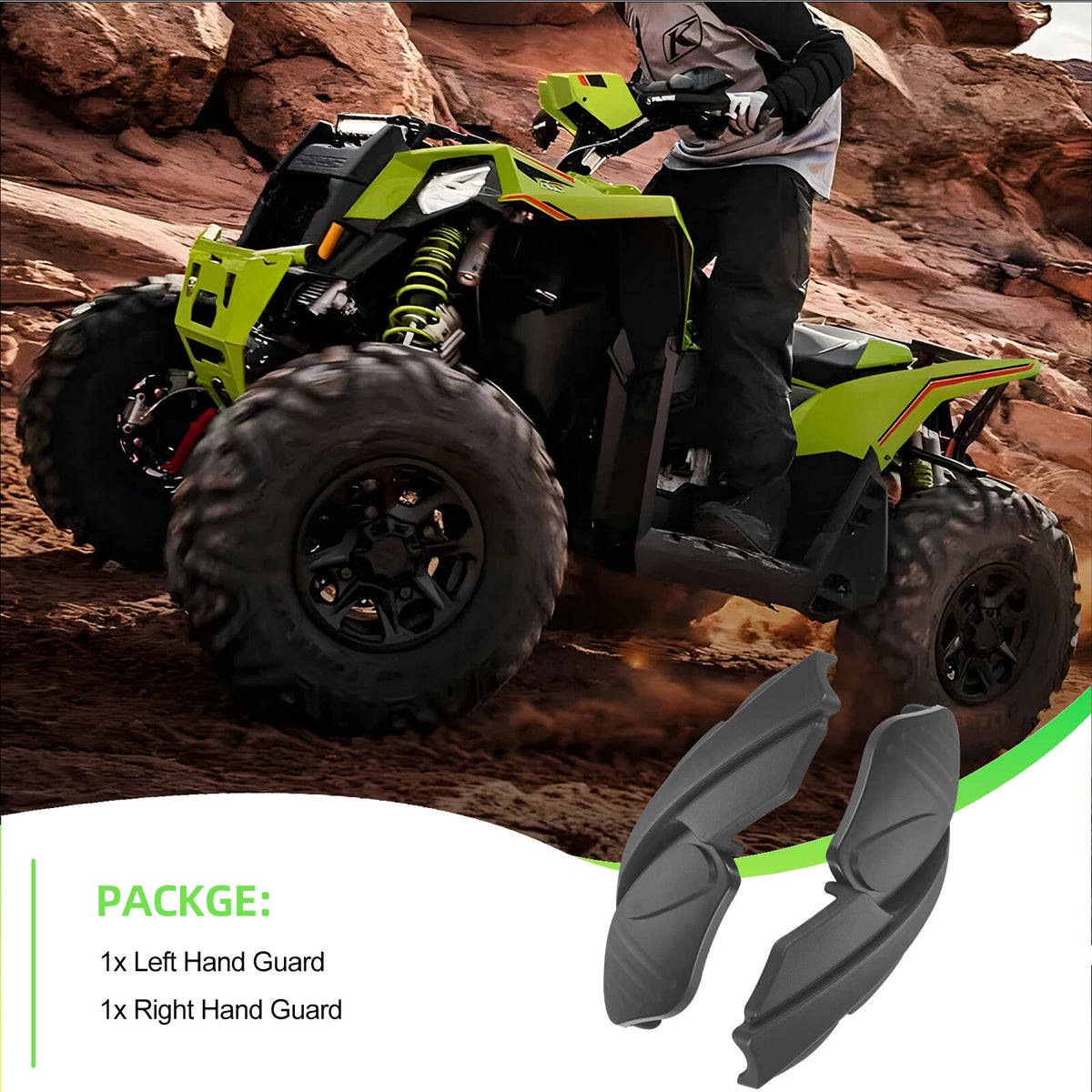 Hand/Wind Guards for Polaris Scrambler/Sportsman 850/1000 2013-2024