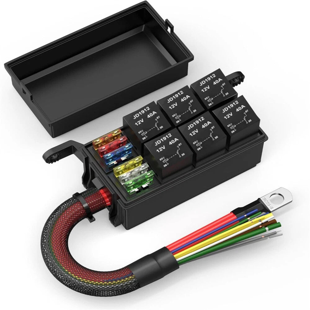 12V 40A 5-Pin Relay Box for Automotive Car Marine (No Year Specified)