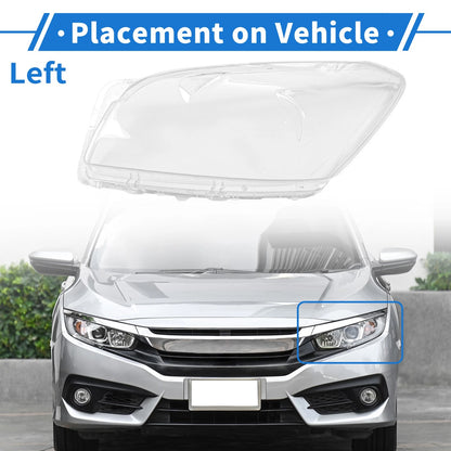 1 Pcs Front Left Headlight Lens Cover for Toyota RAV4 (2009-2012)