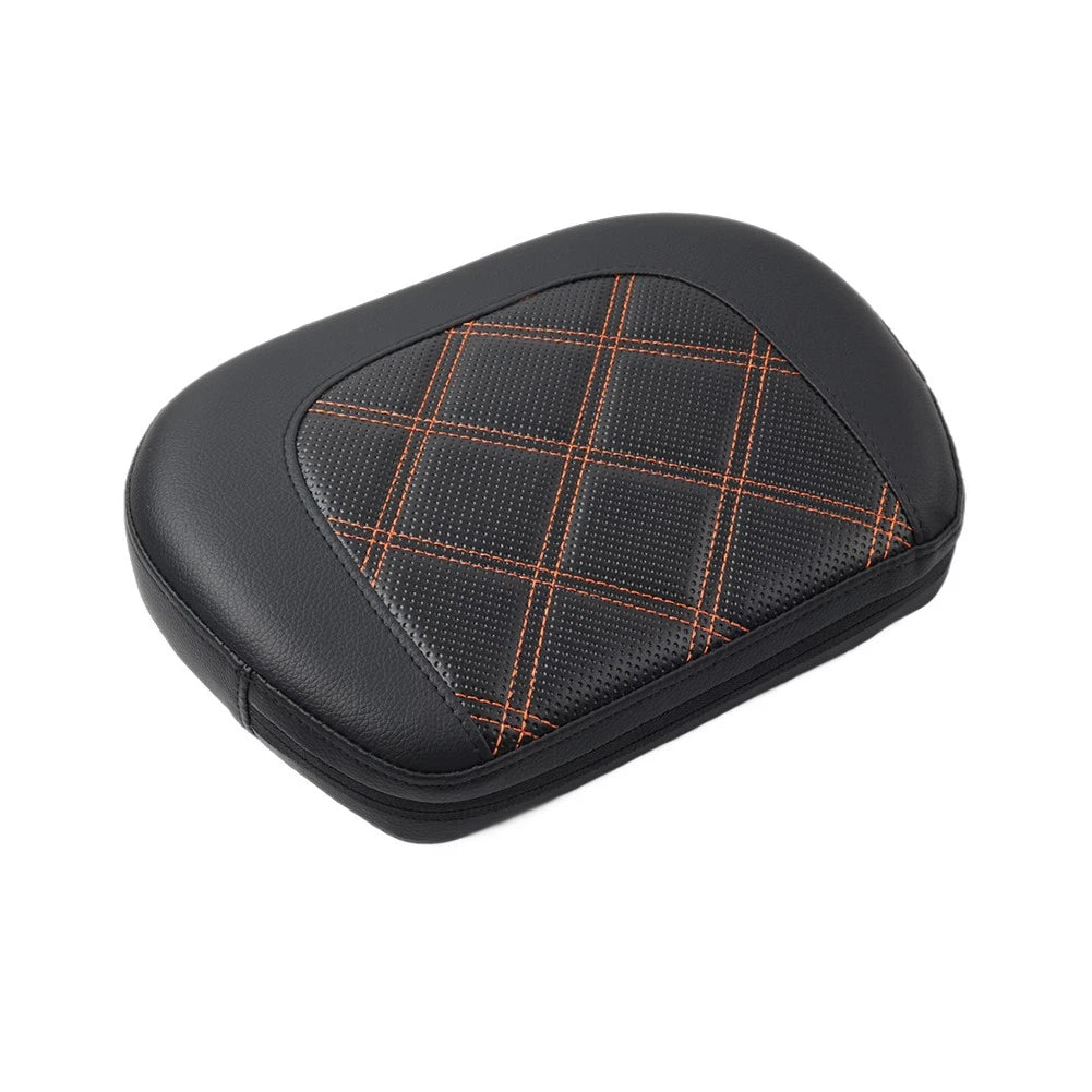 Rear Black Passenger Sissy Bar Backrest Pad for Harley Street Glide FLHX FLHXS