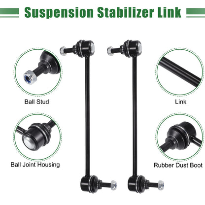 6pcs Front Suspension Kit Tie Rod End for Dodge Caliber
