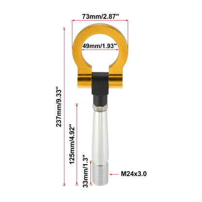 Tow Hook Screw On Round Ring for Mitsubishi Lancer EVO X (2008-2015)
