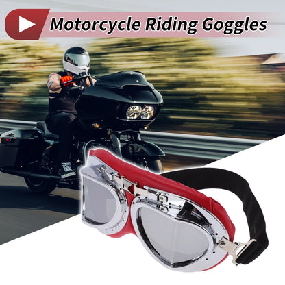 Set Motorcycle Riding Goggles for PC Cycling Sunglasses