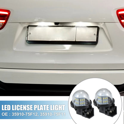 6500K LED License Plate Lights for Suzuki Grand Vitara (2006-2014)