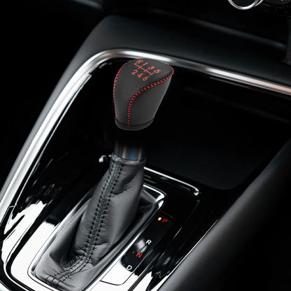 Faux Leather Gear Shifting Knob Cover Trim for Nissan Qashqai (2008)