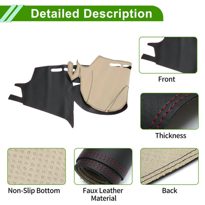 Dashboard Cover Mat for Subaru Outback 2014 (2014) - Black Red