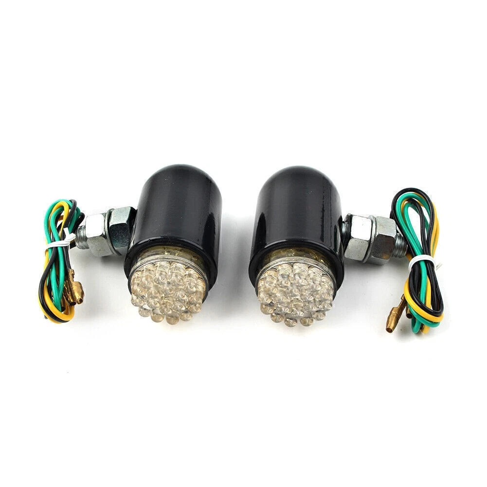 Custom Black Brake Running Turn Signal Tail Lights for Cruiser Motorcycle