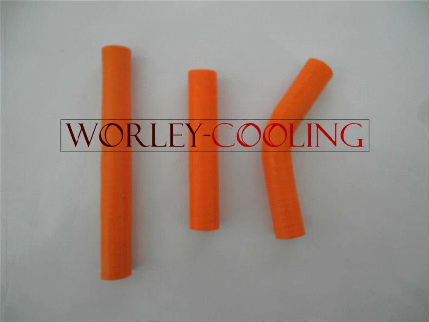 Aluminum Radiator & Orange Hose for KTM 125/200/250/300 SX/EXC (2008-2013)
