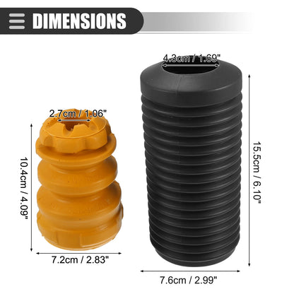 Set Front Suspension Bump Stop Shock Absorber Strut Boot Kit for BMW X3 X4