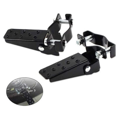 Clamp-on Steel Axle Foldable Foot Step Pegs for MTB BMX Bike