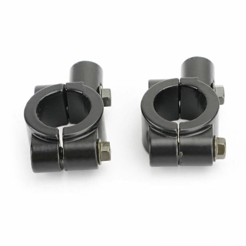 2 x 10mm Left Thread Mirror Clamp for 22mm Handlebar M10 Motorcycle
