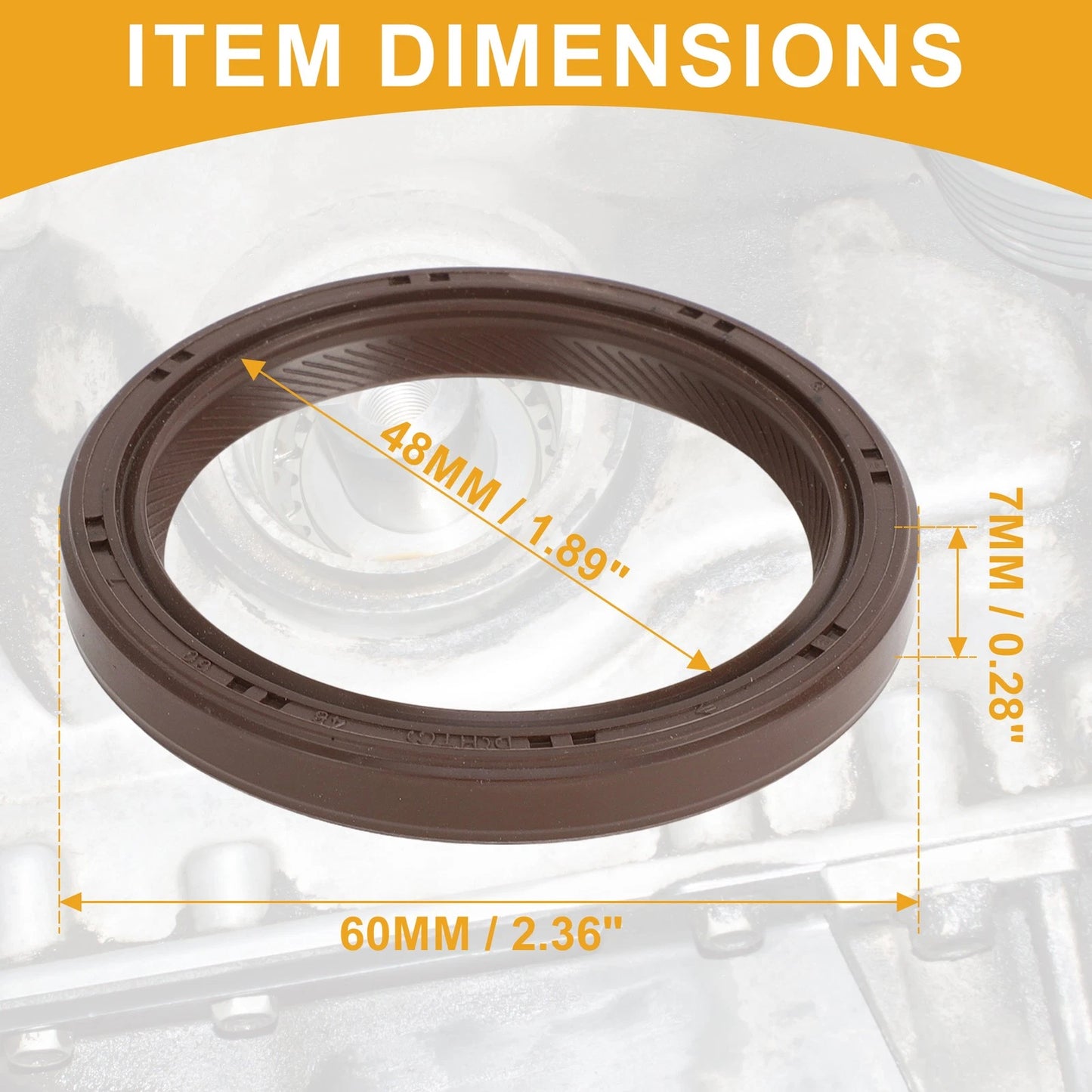 1 Pc Front Crankshaft Oil Seal for Nissan 350Z (2003-2008)